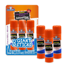 Elmer's Purple School Glue Sticks - 3 Count