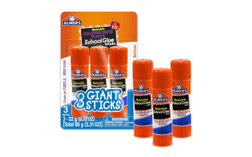 Elmer's Purple School Glue Sticks - 3 Count