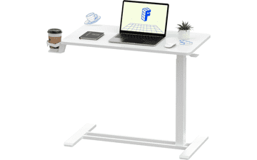 FLEXISPOT Overbed Table: Adjustable Laptop Desk with Wheels