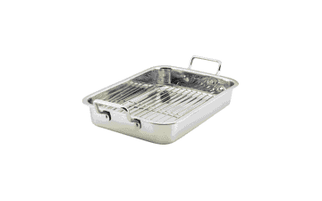 Farberware 17-inch Stainless Steel Roasting Pan with Rack