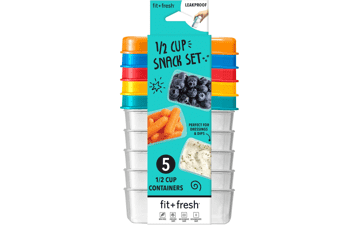 Fit & Fresh Leakproof Condiment Containers - 5 Pack