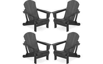 Foldable Adirondack Chair Set - Perfect for Patio & Garden