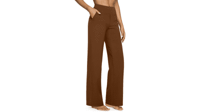 G4Free Wide Leg Yoga Pants with Pockets