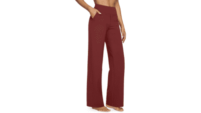 G4Free Wide Leg Yoga Pants with Pockets