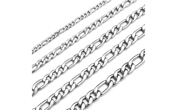 Gold Plated Figaro Chain Necklace For Men & Women
