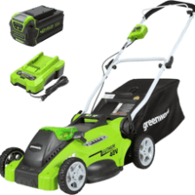 Greenworks 40V 16" Cordless Lawn Mower: Includes Battery & Charger