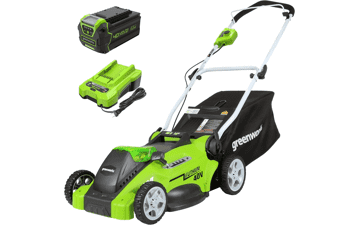 Greenworks 40V 16" Cordless Lawn Mower: Includes Battery & Charger