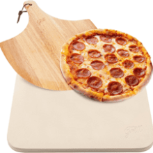 HANS GRILL Pizza Stone: 15x12" Baking Stone for Oven & BBQ