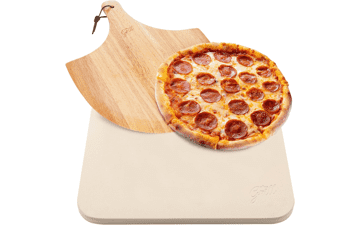 HANS GRILL Pizza Stone: 15x12" Baking Stone for Oven & BBQ