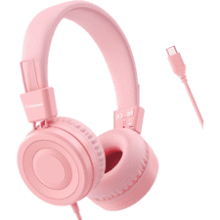 Kids USB-C Headphones: Safe, Foldable, & Fun!