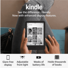 Kindle (16GB) - Compact, Enhanced Reading - Black