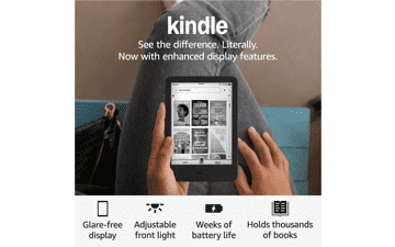 Kindle (16GB) - Compact, Enhanced Reading - Black