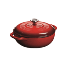 Lodge 3 Qt Enameled Cast Iron Dutch Oven - Island Spice Red