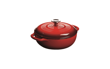 Lodge 3 Qt Enameled Cast Iron Dutch Oven - Island Spice Red