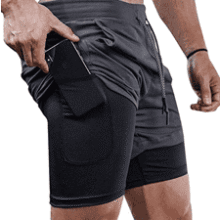 Men's 2-in-1 Running Shorts - 7" Workout & Gym Shorts