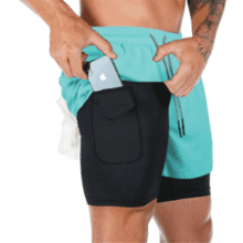 Men's 2-in-1 Running Shorts - 7" Workout Gym Shorts