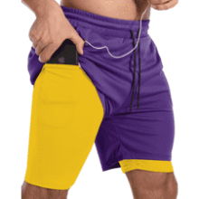 Men's 2-in-1 Running Shorts - Gym & Workout Ready!