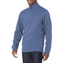 Men's Quarter-Zip French Rib Sweater