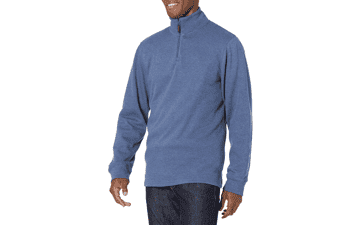 Men's Quarter-Zip French Rib Sweater