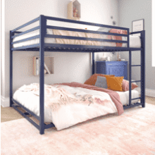 Miles Blue Metal Full Bunk Bed