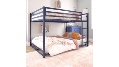 Miles Blue Metal Full Bunk Bed