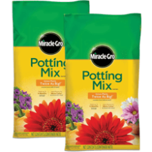Miracle-Gro Potting Mix - Feeds up to 6 Months - 2-Pack