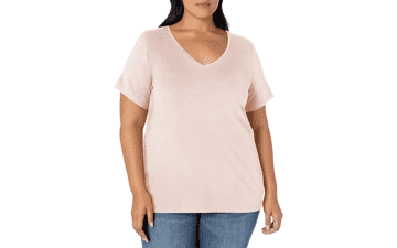 Plus Size V-Neck Tee: Amazon Essentials Multipack