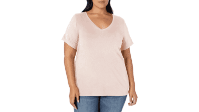 Plus Size V-Neck Tee: Amazon Essentials Multipack