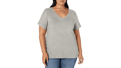 Plus Size V-Neck Tee - Women's Multipack