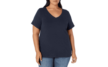Plus Size V-Neck Tees: Women's Multipack Essentials