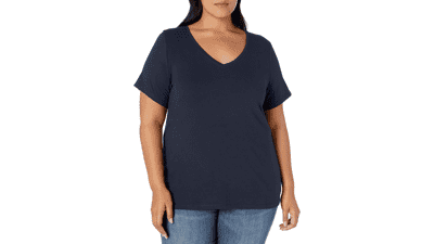 Plus Size V-Neck Tees: Women's Multipack Essentials
