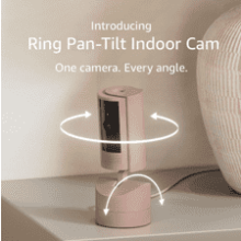 Ring Indoor Cam (2024): 360° Pan & Tilt, Two-Way Talk - Blush