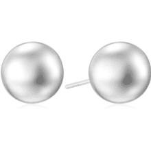 Sterling Silver Ball Stud Earrings
