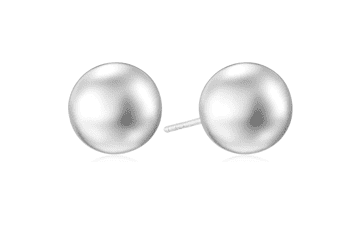 Sterling Silver Ball Stud Earrings