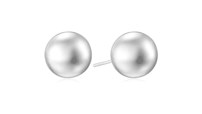 Sterling Silver Ball Stud Earrings