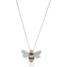 Sterling Silver Crystal Critter Pendant Necklace