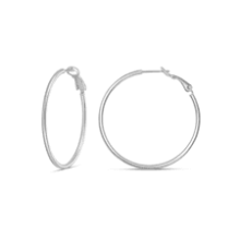 Sterling Silver or Gold Plated Hoop Earrings