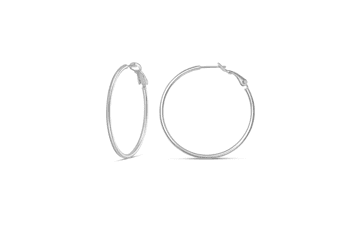 Sterling Silver or Gold Plated Hoop Earrings