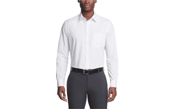 Van Heusen Men's Regular Fit Poplin Dress Shirt