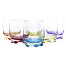 Vibrant Splash Beverage Glasses - Set of 6