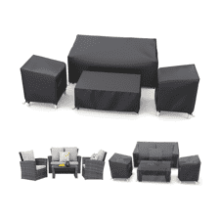 Waterproof Patio Furniture Cover Set - Heavy Duty Outdoor Protection