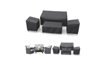 Waterproof Patio Furniture Cover Set - Heavy Duty Outdoor Protection