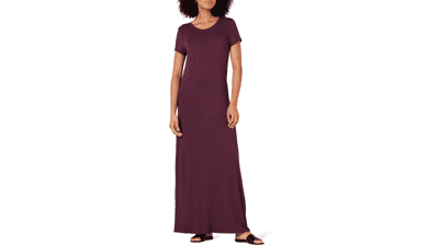 Women's Short Sleeve Maxi Dress - Amazon Essentials