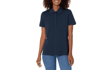 Women's Short Sleeve Polo Shirt - Amazon Essentials