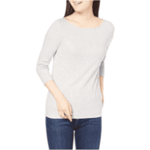 Women's Slim-Fit Boat Neck Tee