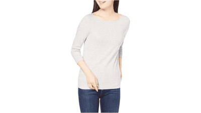 Women's Slim-Fit Boat Neck Tee