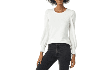 Women's Smocked Cuff Crewneck Tee