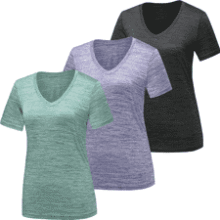 Women's Workout Shirts - Moisture Wicking Activewear