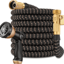 100ft Expandable Garden Hose with 10-Pattern Nozzle