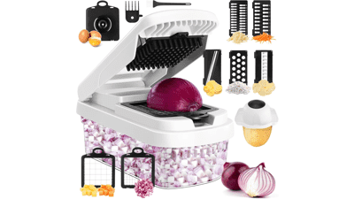 12-in-1 Vegetable Chopper: Dice, Slice & More!